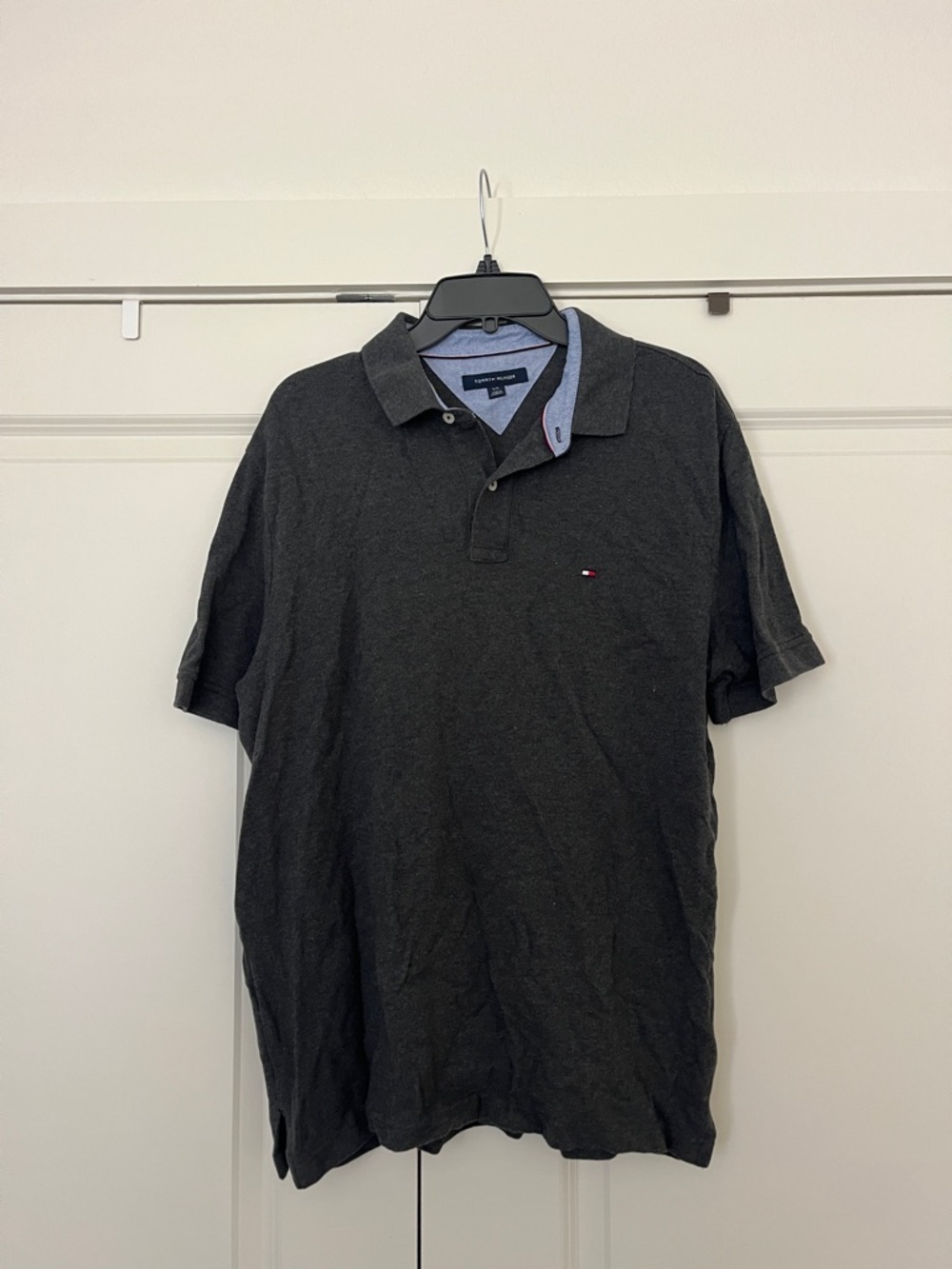 Tommy Hilfiger Charcoal Gray Short-Sleeve Polo